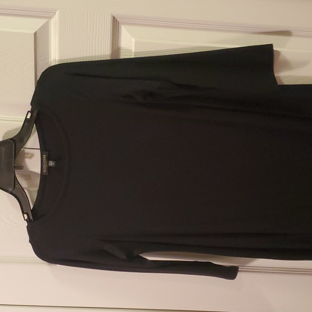 Basic Black Petite Small Dress Eileen Fisher - image 2